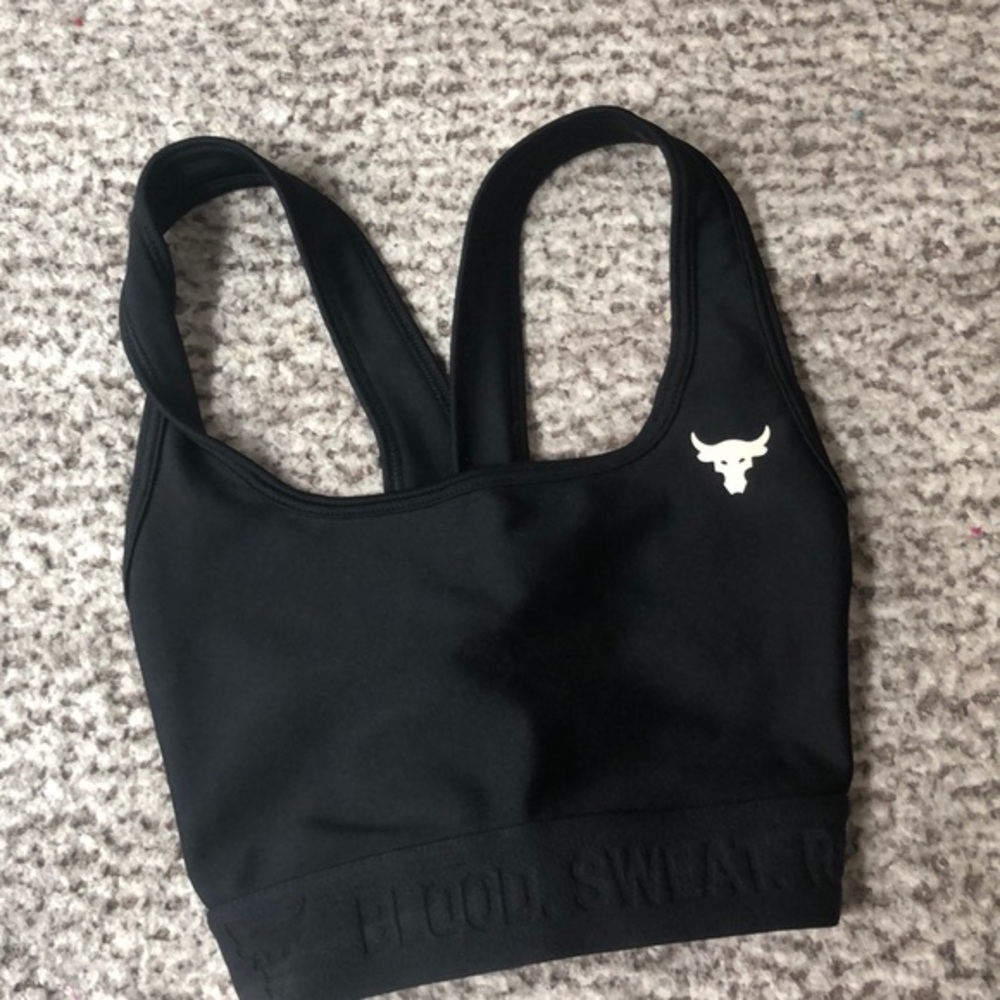 Under Armour x Project Rock sports bra crossback sz XS NWOT